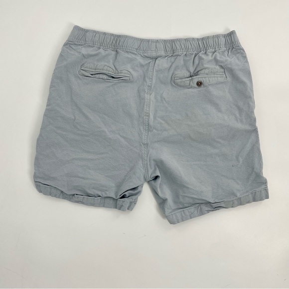 Free Fly Men’s Stretch Canvas Shorts Grey Cotton 6” Inseam Elastic Waist Outdoor - Picture 8 of 13